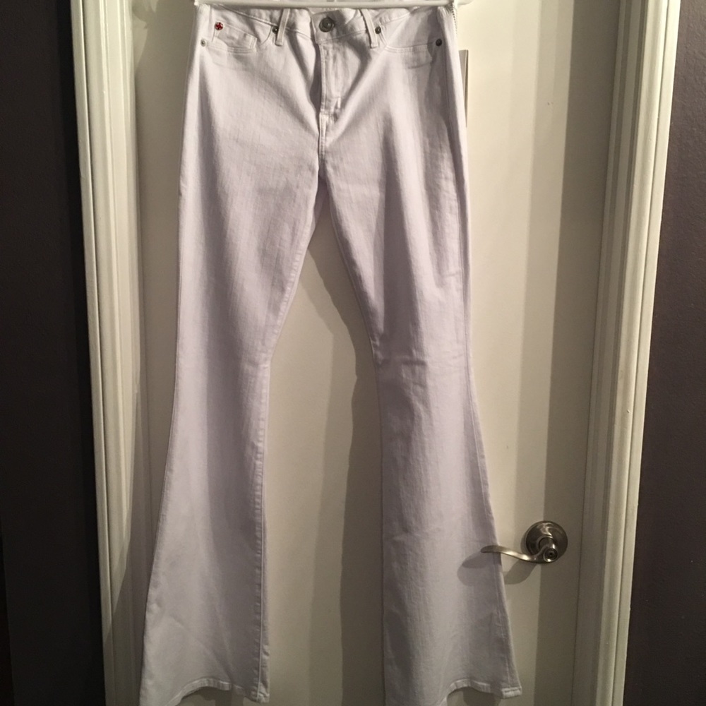 Hudson - Mia flare jeans, white, sz. 29